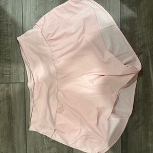 Light pink athletic shorts
